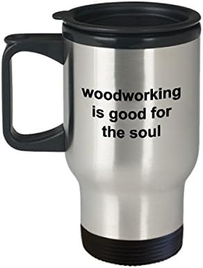 מתנות ספל נסיעות קפה מעץ לגברים עובדי עץ - טוב לנשמה