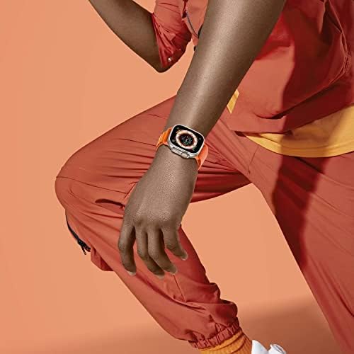 רצועת לולאת סולו אלפינית של UHKZ תואמת את Apple Watch Ultra 49 ממ 45 ממ 44 ממ 42 ממ, פס ניילון ספורט מתכוונן עם טיטניום G-Hok נשים מחליפים