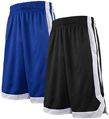 מכנסי כדורסל Toptie עם כיסים לגברים, מכנסיים קצרים אתלטים פעילים, מכנסיים קצרים לאימון למבוגרים