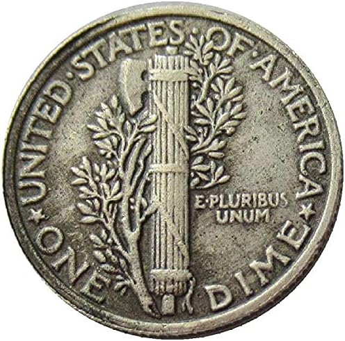 ארהב 10 סנט 1942 מטבעות זיכרון מצופה מכסף