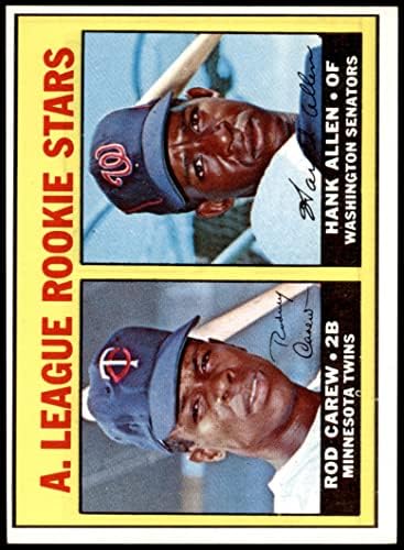 1967 Topps 569 A.L. Rookies Rod Carew/Hank Allen Minnesota Twins/Senators תאומים לשעבר/סנאטורים