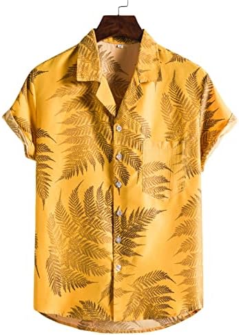 חולצות Hawaiian Hawaiian גברים XXBR מכפתור מכפתור מזדמן מכנסיים קצרים מודפסים מקצרים בקיץ ביץ 'חליפות חליפות הוואי טרופיות. חולצת חולצת