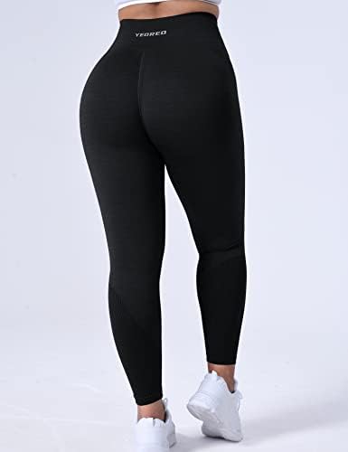 Yeoreo נשים חלקות אימון אוזון חלקה חותלות מותניים גבוהות הרמת מכנסי יוגה ממוחזרים