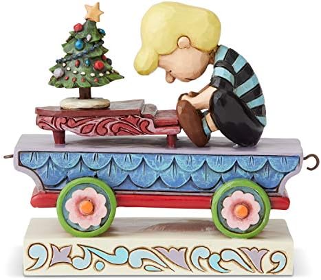 בוטנים אנסקו מאת ג'ים שור שרדר קונצ'רטו לחג המולד רכבת פסלון מכונית, 3.75 אינץ ', רב צבעוני