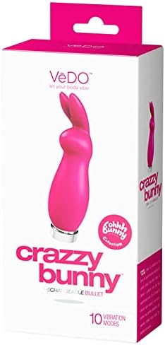 Vedo Vibator Bunny Vibrator, נטען 10 פונקציות סקסטוי, אולטרה עוצמתית של צעצוע מין למבוגרים - יפה בורוד