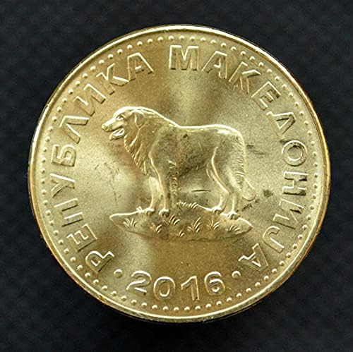 מטבע מקדוני 1 Ethar Km2é כלב 23.9 ממ