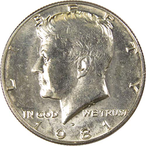 1981 D Kennedy Half Dollar BU Uncirculated State 50c Coinable