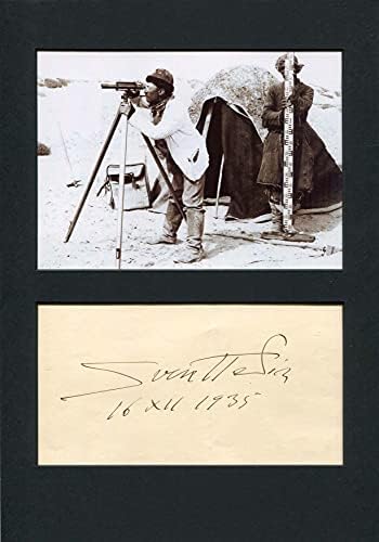 סייר סוון חתימה של חתימה, עמוד האלבום החתום המותקן
