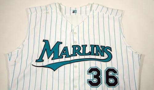 1993-02 פלורידה מרלינס 36 משחק הונפק על גופיה לבנה ג'רזי DP07084 - משחק גופיות MLB משומשות