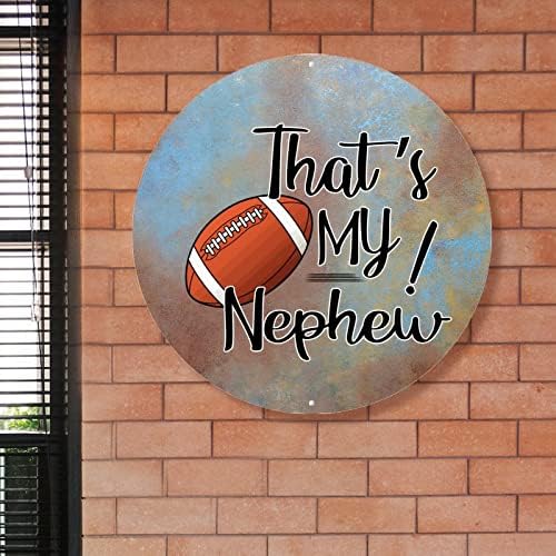 רוגבי כדורגל אחיינית מטאל שלט מטאל כדורגל אמריקאי שלט קבלת פנים דלת כניסה מותאמת אישית קיר קיר קיר חווה חווה שלט זר כפרי קיר עיצוב איש