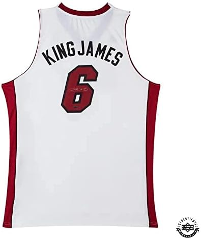 לברון ג'יימס חתם על מיאמי היט סווינגמן כינוי ג'רזי - הסיפון העליון - גופיות NBA עם חתימה