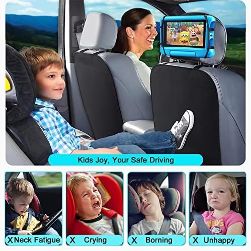 מושב אחורי מכונית Hikatab iPad, מושב טבלאות ראש משענת רכב מושב אחורי לילדים. מחזיק טבליות לרכב, הרכבה לרכב, הרכבה על טבליות עבור Kindle