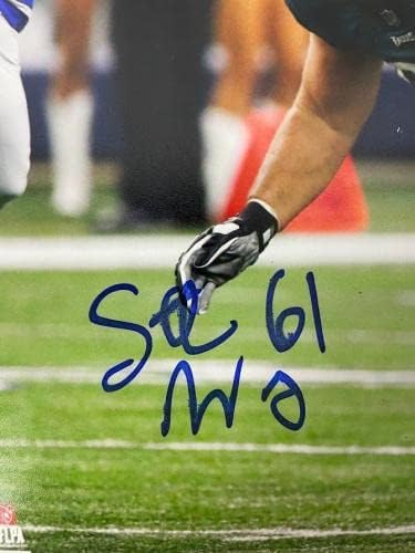 סטפן ויסניבסקי חתום על חתימה עם פילדלפיה איגלס 8x10 צילום JSA - תמונות NFL עם חתימה