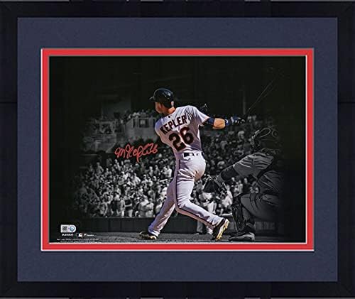 מקס קפלר ממוסגר מינסוטה תאומים חתימה על חתימה של 11 x 14 תצלום זרקור - תמונות MLB עם חתימה