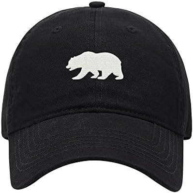 8502-כובע בייסבול גברים דוב קליפורניה רקום שטף כותנה אבא כובע בייסבול כובעים