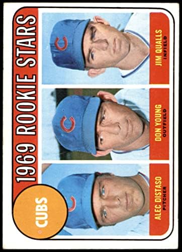 1969 Topps 602 Vis Cubs Rookies Alecasaso/Don Young/Jim Qualls Chicago Cubs VG/Ex Cubs