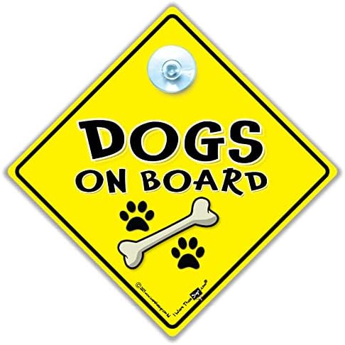 כלב על סימן המכונית, שלט מכונית יניקה לייניקה לייעוץ גבוה של כתובת יניקה כדי לייעץ שכלב נמצא ברכב, כלב בשלט מעבר בראות גבוהה טקסט צהוב
