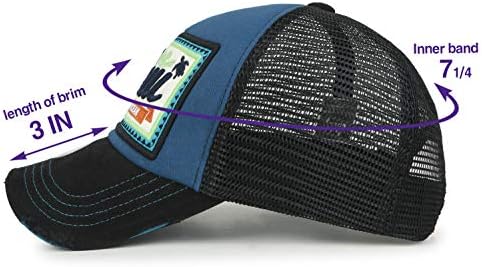 מאווי רקמה תיקון מזדמן רשת בייסבול כובע במצוקה נהג משאית כובע