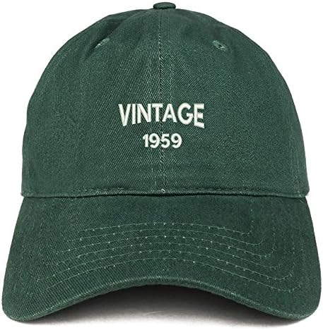 טרנדי הלבשה חנות קטן בציר 1959 רקום 64 יום הולדת מתכוונן כותנה כובע