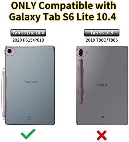 Galaxy Tab S6 Lite 10.4 אינץ '2020, כיסוי חכם של Beroset PU עם מעמד מתכוונן & Auto Wake/Sleep עבור Samsung Galaxy Tab S6 Lite 2020 שחרור