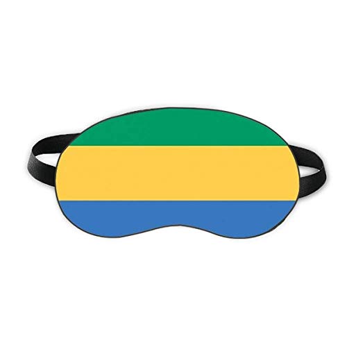 דגל לאומי של גבון אפריקה אפריקה מדינה שינה מגן עיניים רך לילה כיסוי צלל עיניים