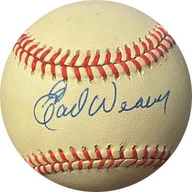 ארל וויבר חתם על בייסבול רשמי של ליגה אמריקאית רשמית - בייסבול חתימה