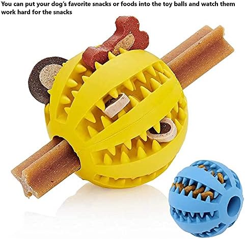 Tszson 2 צעצועים לכלבים עבור כדורים אגרסיביים כדורי כלבים גלויים לצבע כלב צעצועים אינטראקטיביים צעצועים כלבים כלבים צעצועים לכלבים קטנים