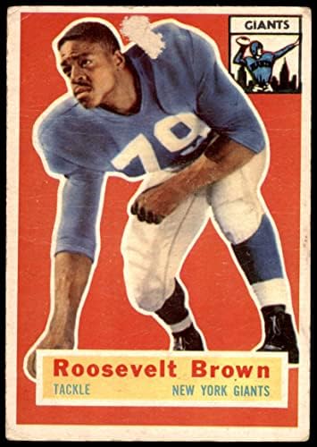 1956 Topps 41 Roosevelt Brown Good Ny Giants Hof