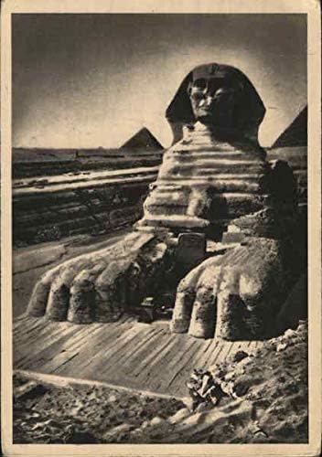 הספינקס הגדול קהיר, מצרים גלוית וינטג ' מקורית 1959