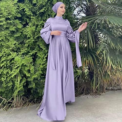 בגדים מוסלמים LZEAL לנשים מכנסיים ערבית בגדים מוסלמים לגברים ערבית שרוול ארוך שמלה מוסלמית זורמת