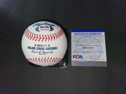 ג'סון דומינגז חתם על בייסבול רשמי של ליגת המייג'ור הרשמית ניו יורק ינקיס PSA/DNA - כדורי בייסבול חתימה