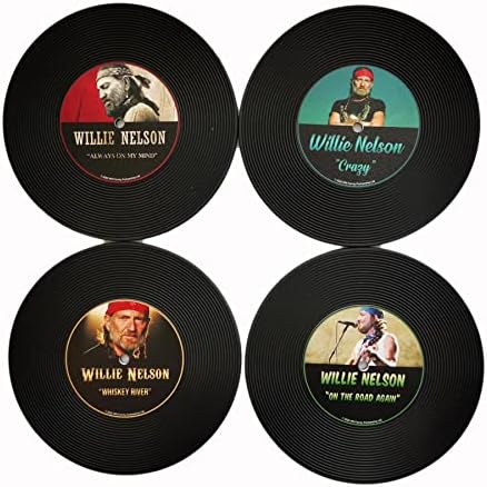 ווילי נלסון סט של 4 תחתיות תקליטים - מוצרי דרום אמצע דרום