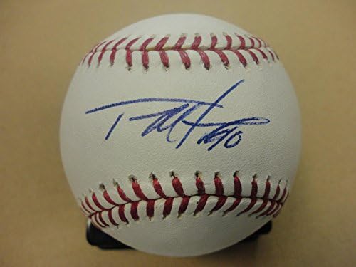 טום מאסטני קליבלנד אינדיאנים חתמו על חתימה על חתימה בייסבול בייסבול של ליגת העל - כדורי בייסבול חתימה