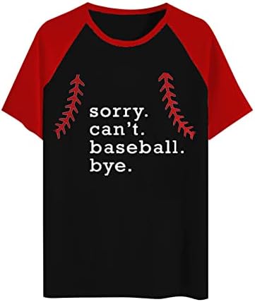 סליחה לא יכול בייסבול ביי ביי גובה נשים בייסבול מצחיק חולצות גרפיקה קיץ שרוול קצר זכר טוני טוניקות חולצות ספורט