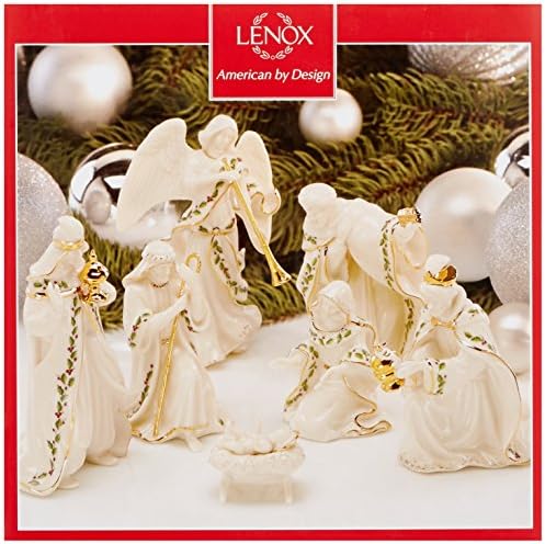 Lenox 806053 חג לידה מיני 7 חלקים מערך, שנהב