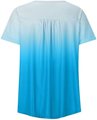 חולצת הנלי משובצת נשים פלוס כפתור בגודל למטה טוניקה צמרות ללבוש עם חותלות הדפס O-צווארון מזדמן