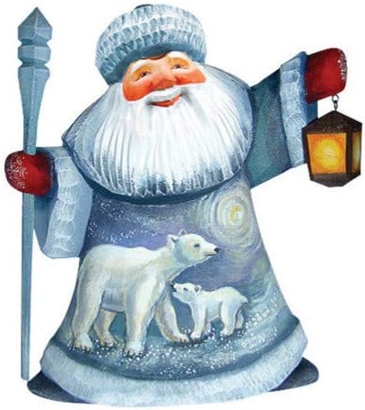 סיפור קוטב סנטה קוטב ופסלון צבוע ביד 8215672, אוסף יצירות מופת - 8215672 מאת G.Debrekht