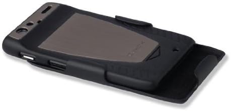 QMadix Snap on Shell Combo Combo עבור Motorola Droid Razr XT912 - שחור